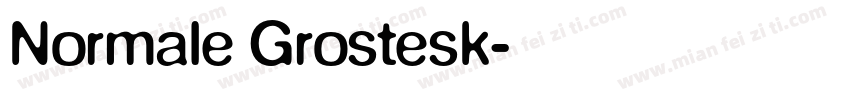 Normale Grostesk字体转换